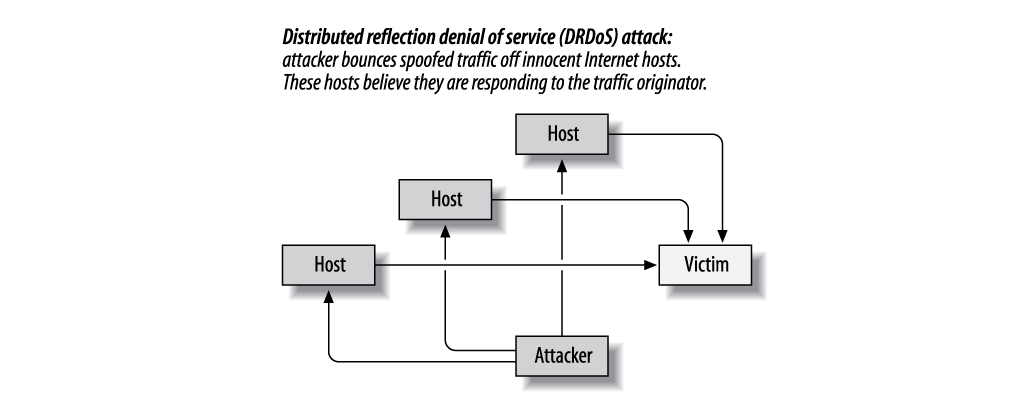 Distributed reflection denial of service attack